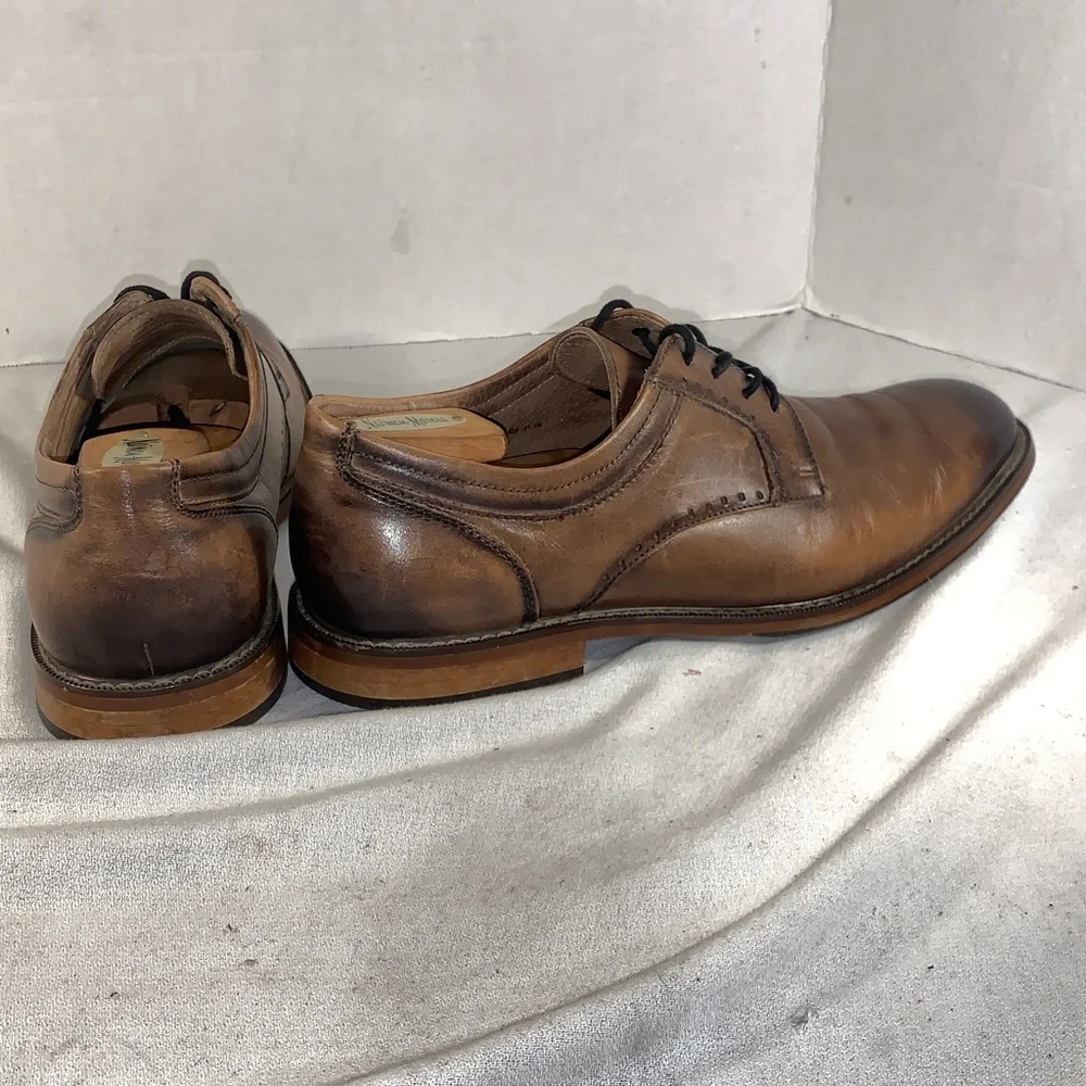 Stacy Adams Men's Brown Leather Lace-Up Dress Shoes